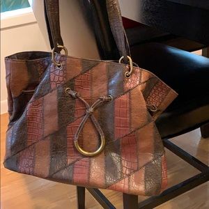 Jessica Simpson patchwork hobo bag
